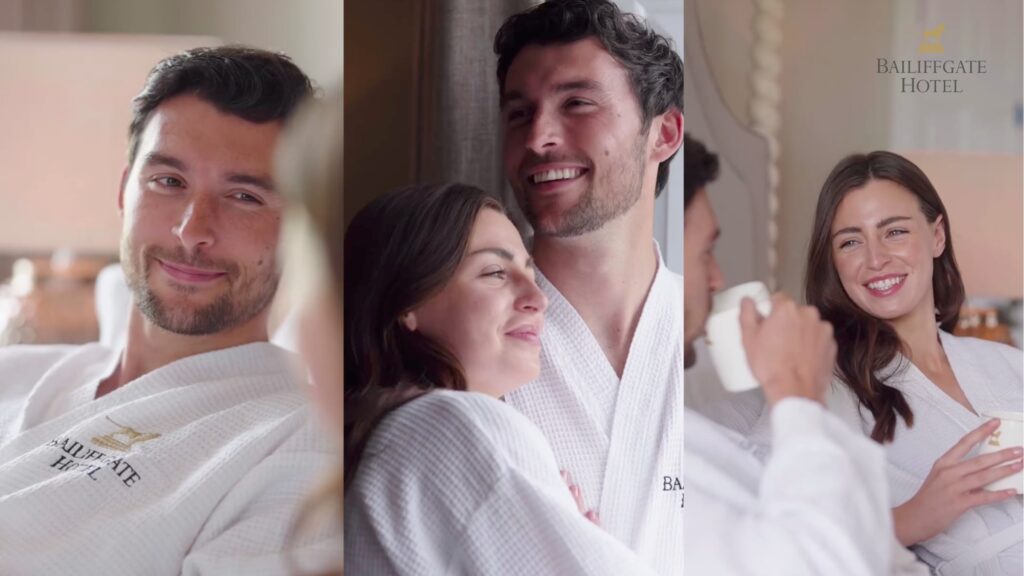 Real couple, Alisha and Joe for Bailiffgate Hotel